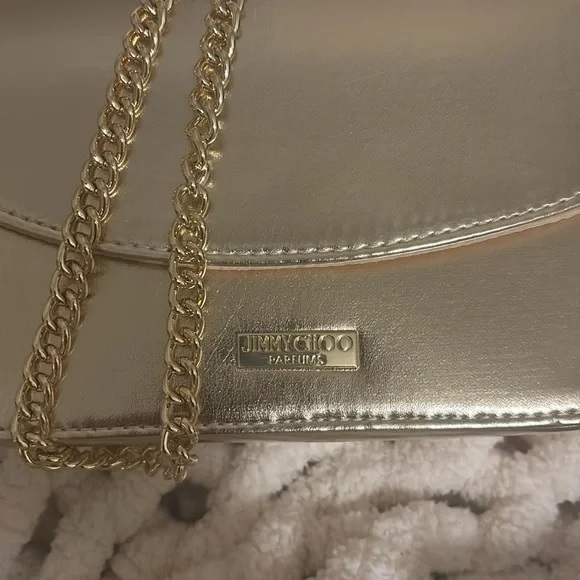 Sale!!!Charming Jimmy choo  Charlie Gold Crossbody Bag
Perfect for date night - Picture 3 of 5